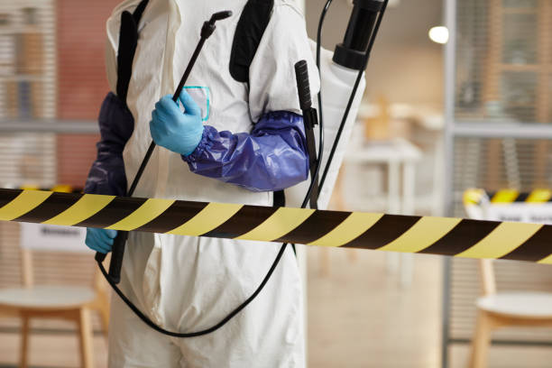Professional Biohazard Cleanup technician working in Lake Panasoffkee, FL